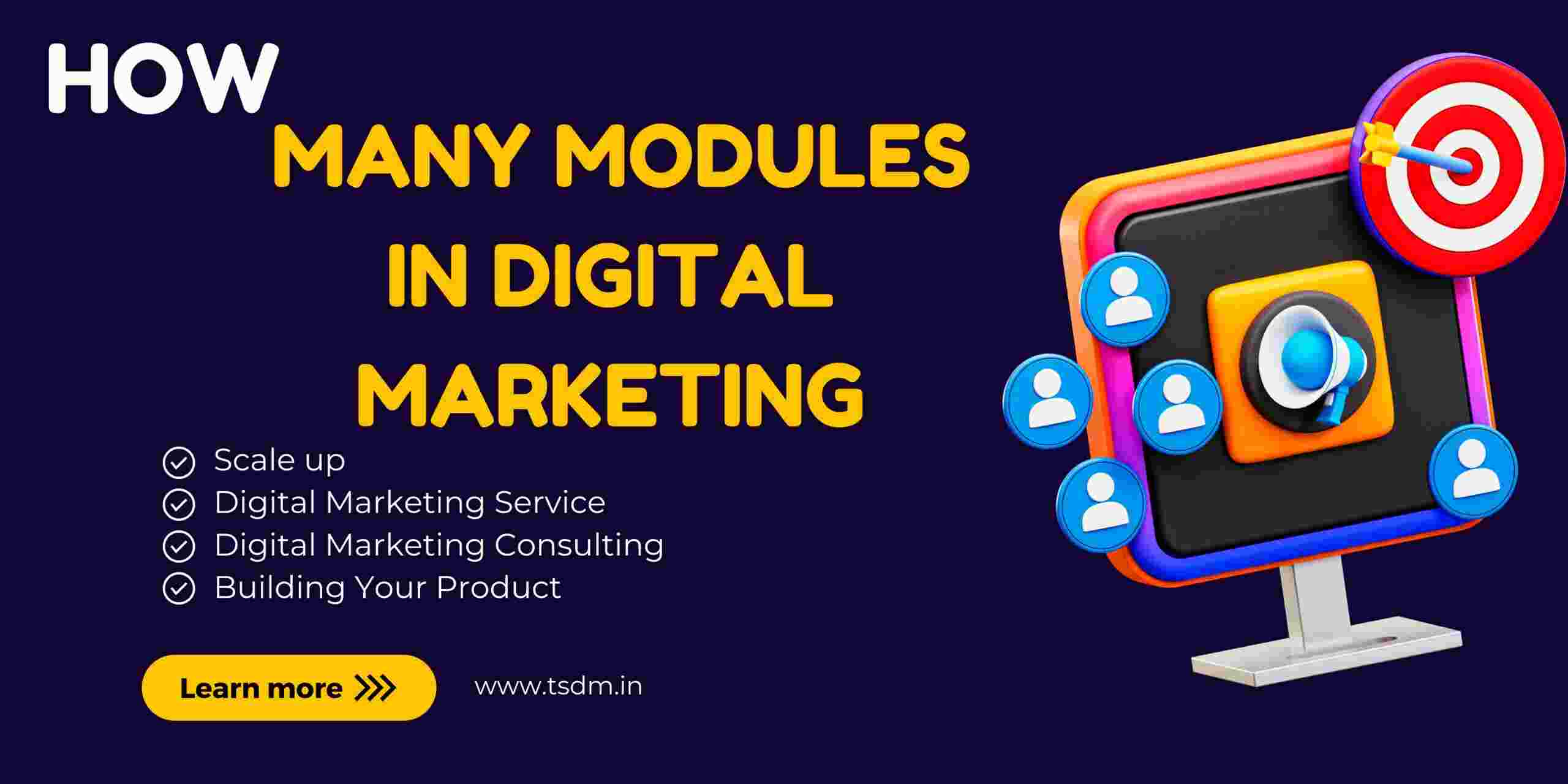how many modules in digital marketing
